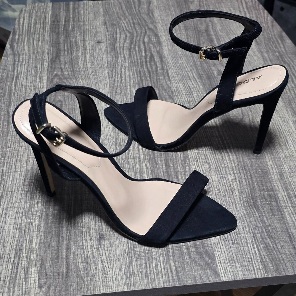 Aldo Strappy Pointed Toe High Heels - Size 8 Worn - Picture 1 of 5